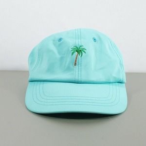 Forever 21 Baseball Cap Hat Palm tree Adjustable Strapback 6-Panel Trucker Blue